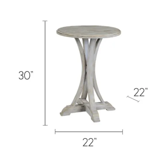 Wooden Arched Base Round Top Accent Table-Kirkland's Home Cheap