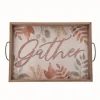 Wooden Autumn Leaves Gather Serving Tray-Kirkland's Home Clearance