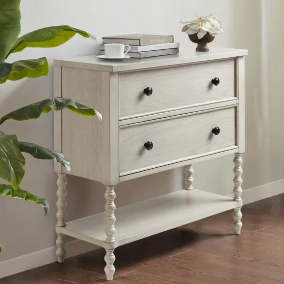Wooden Balled Legs 2-Drawer Chest-Kirkland's Home Cheap