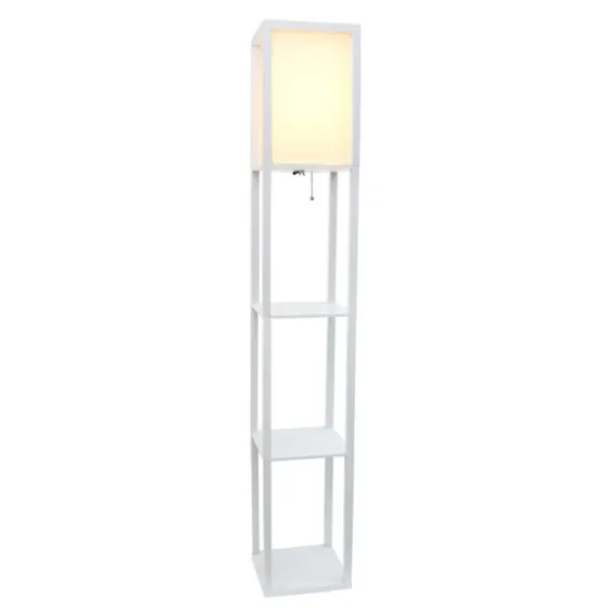 Wooden Column Shelf Floor Lamp-Kirkland's Home Hot
