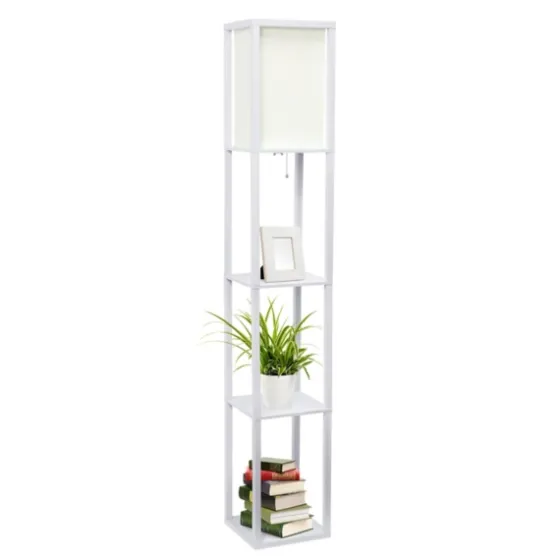 Wooden Column Shelf Floor Lamp-Kirkland's Home Hot