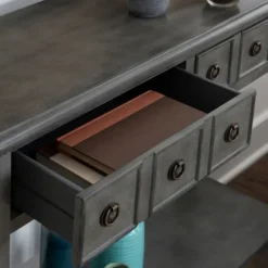 Wooden Console Table With Double Drawers-Kirkland's Home Store