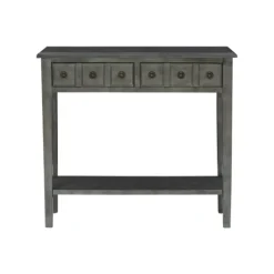 Wooden Console Table With Double Drawers-Kirkland's Home Store
