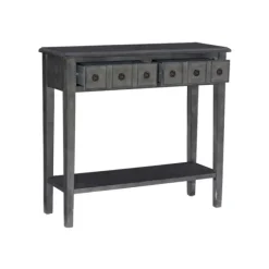 Wooden Console Table With Double Drawers-Kirkland's Home Store