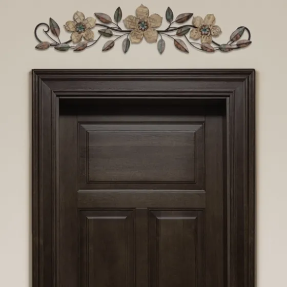Wooden Floral Over Door Plaque-Kirkland's Home Cheap