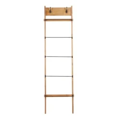 Wooden Leaning Ladder With Hooks-Kirkland's Home Fashion
