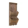 Wooden Letter Holder With Hooks Wall Organizer-Kirkland's Home Store