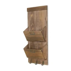 Wooden Letter Holder With Hooks Wall Organizer-Kirkland's Home Store