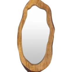 Wooden Live Edge Framed Wall Mirror-Kirkland's Home Best