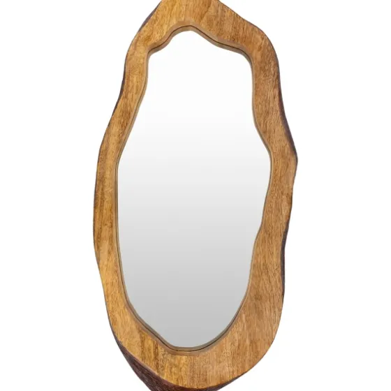 Wooden Live Edge Framed Wall Mirror-Kirkland's Home Best