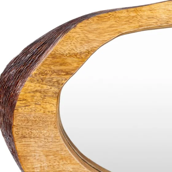 Wooden Live Edge Framed Wall Mirror-Kirkland's Home Best