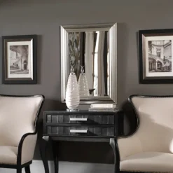 Wooden Silver Leaf Mirror-Kirkland's Home Shop
