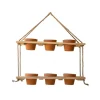 Wooden 2-Tier Hanging Shelf With Clay Pots-Kirkland's Home Fashion