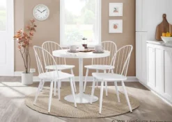 Wooden Top Metal Base Round Dining Table-Kirkland's Home Cheap