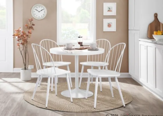 Wooden Top Metal Base Round Dining Table-Kirkland's Home Cheap