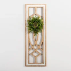 Wooden Wreath On Window Wall Plaque-Kirkland's Home Flash Sale