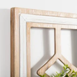 Wooden Wreath On Window Wall Plaque-Kirkland's Home Flash Sale