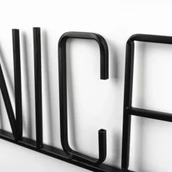 Word Hard And Be Nice Metal Wall Plaque-Kirkland's Home Online