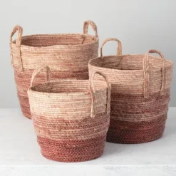 Woven Baskets, Set Of 3-Kirkland's Home Cheap