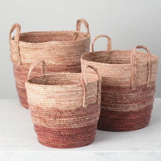 Woven Baskets, Set Of 3-Kirkland's Home Cheap