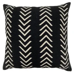 Woven Black And White Chevron Throw Pillow-Kirkland's Home Cheap