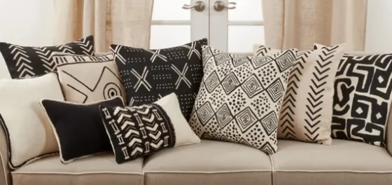 Woven Black And White Chevron Throw Pillow-Kirkland's Home Cheap