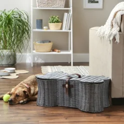Woven Bone Shaped Basket, 24 In.-Kirkland's Home Flash Sale