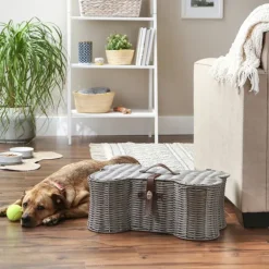 Woven Bone Shaped Basket, 21 In.-Kirkland's Home Fashion