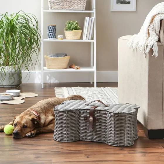 Woven Bone Shaped Basket, 21 In.-Kirkland's Home Fashion