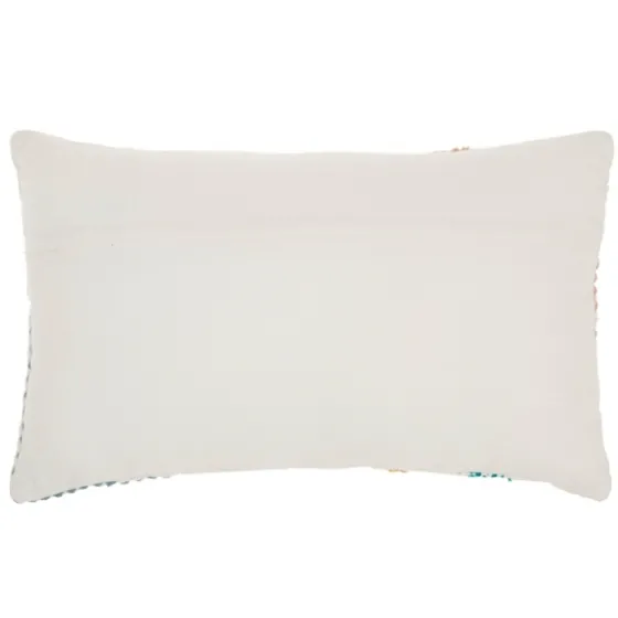 Woven Geometric Patches Lumbar Pillow-Kirkland's Home Flash Sale