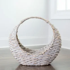Woven Half Moon Basket-Kirkland's Home Shop