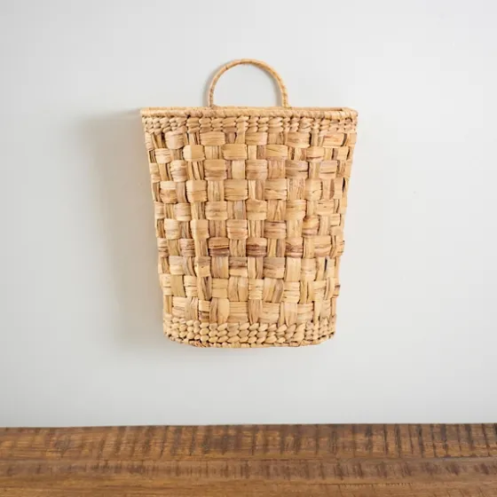 Woven Hyacinth Wall Pocket-Kirkland's Home Outlet