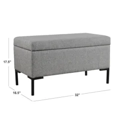 Woven Polyester Storage Bench-Kirkland's Home Flash Sale