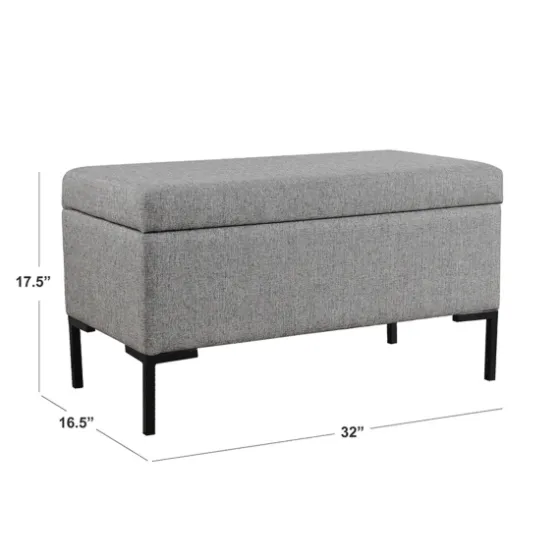 Woven Polyester Storage Bench-Kirkland's Home Flash Sale