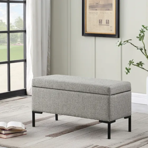Woven Polyester Storage Bench-Kirkland's Home Flash Sale