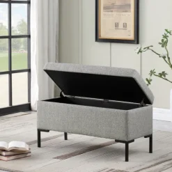 Woven Polyester Storage Bench-Kirkland's Home Flash Sale