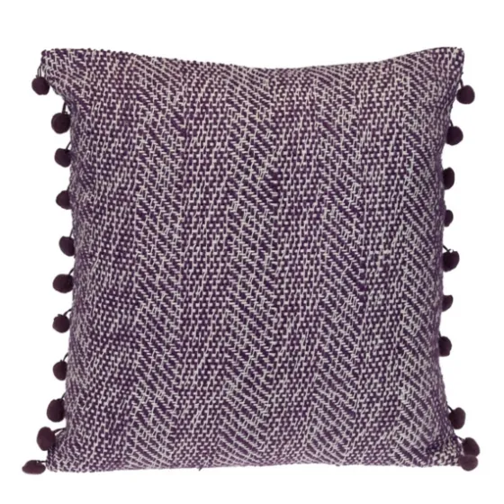 Woven Pom Pom Pillow-Kirkland's Home Cheap