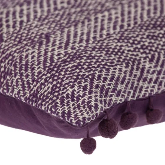 Woven Pom Pom Pillow-Kirkland's Home Cheap