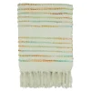 Woven Rainbow Stripe Tassel Throw-Kirkland's Home Online