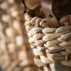 Woven Rat And Faux Leather Baskets, Set Of 2-Kirkland's Home Flash Sale