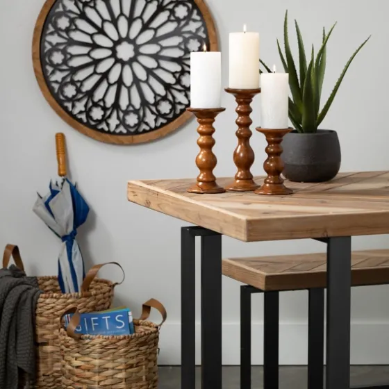 Woven Rat And Faux Leather Baskets, Set Of 2-Kirkland's Home Flash Sale