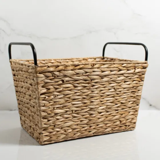Woven Rat Metal Handle Basket-Kirkland's Home Outlet