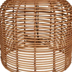 Woven Rattan Base Ivory Shade Table Lamp-Kirkland's Home Best