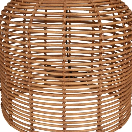 Woven Rattan Base Ivory Shade Table Lamp-Kirkland's Home Best