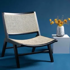 Woven Rattan Low-Slung Accent Chair-Kirkland's Home Outlet