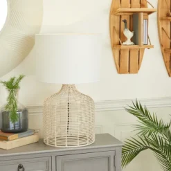 Woven Rattan Table Lamp-Kirkland's Home Discount