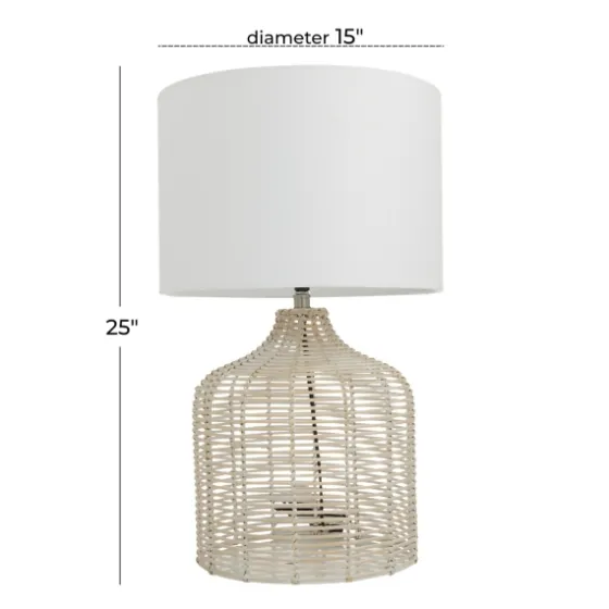 Woven Rattan Table Lamp-Kirkland's Home Discount