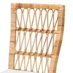 Woven Rattan White Cushion Dining Chairs, Set Of 2-Kirkland's Home Hot