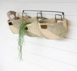 Woven Seagrass Baskets On Metal Frame-Kirkland's Home Cheap
