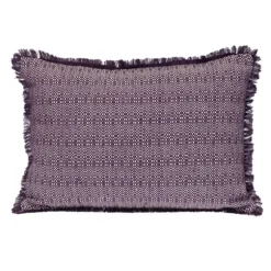 Woven Stripes Fringe Lumbar Pillow-Kirkland's Home Hot